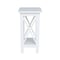 International Concepts Rectangle 24 in X-Sided Plant Stand Snow, 12 W, 12 L, 24 in H, Wood, White OT08-3071X - alternate 3